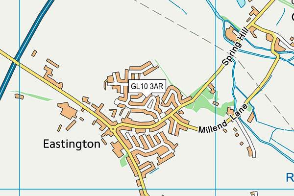 GL10 3AR map - OS VectorMap District (Ordnance Survey)
