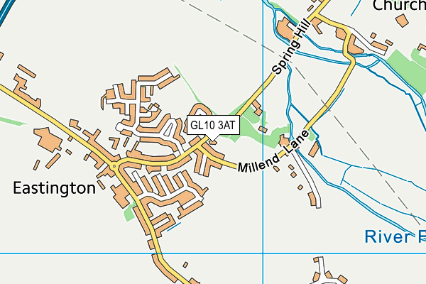 GL10 3AT map - OS VectorMap District (Ordnance Survey)