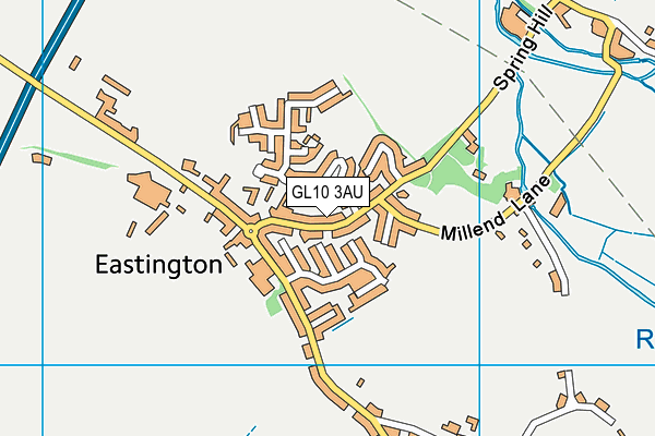 GL10 3AU map - OS VectorMap District (Ordnance Survey)