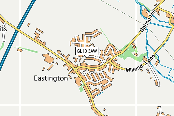GL10 3AW map - OS VectorMap District (Ordnance Survey)