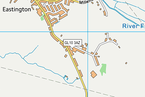 GL10 3AZ map - OS VectorMap District (Ordnance Survey)