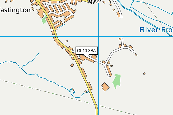 GL10 3BA map - OS VectorMap District (Ordnance Survey)