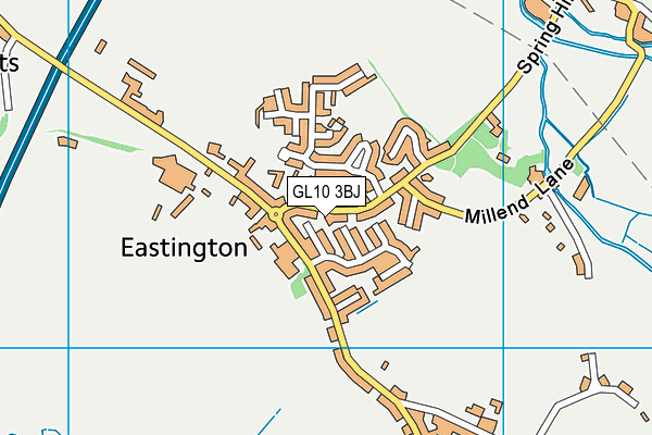 GL10 3BJ map - OS VectorMap District (Ordnance Survey)