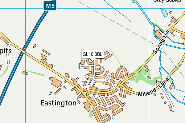 GL10 3BL map - OS VectorMap District (Ordnance Survey)