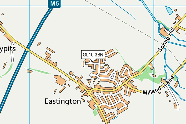 GL10 3BN map - OS VectorMap District (Ordnance Survey)