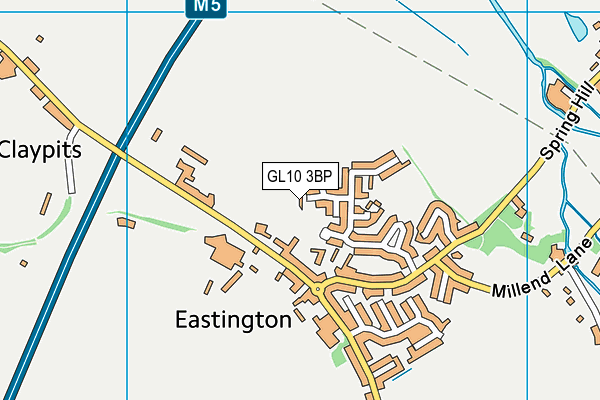 GL10 3BP map - OS VectorMap District (Ordnance Survey)