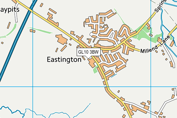 GL10 3BW map - OS VectorMap District (Ordnance Survey)