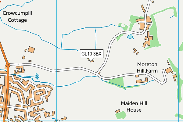 GL10 3BX map - OS VectorMap District (Ordnance Survey)