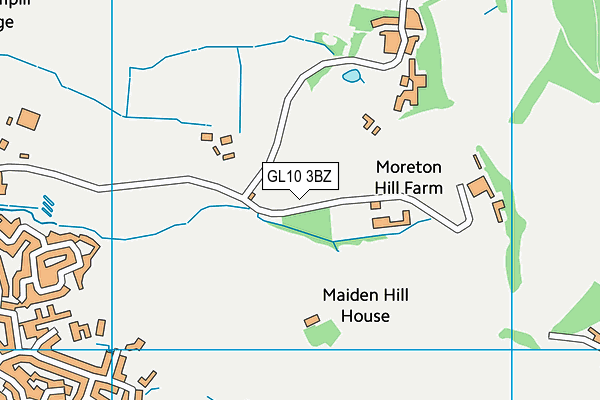 GL10 3BZ map - OS VectorMap District (Ordnance Survey)