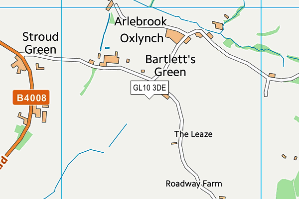 GL10 3DE map - OS VectorMap District (Ordnance Survey)