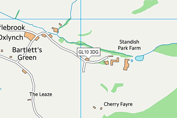 GL10 3DG map - OS VectorMap District (Ordnance Survey)