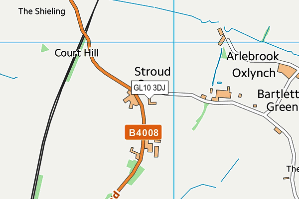 GL10 3DJ map - OS VectorMap District (Ordnance Survey)