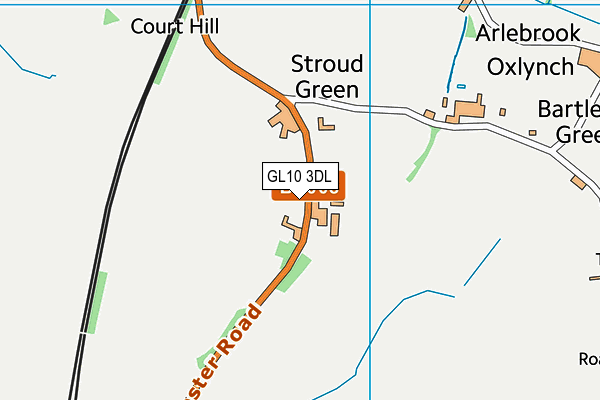 GL10 3DL map - OS VectorMap District (Ordnance Survey)