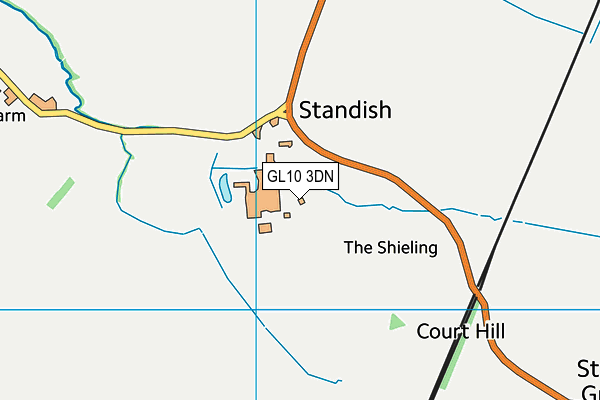 GL10 3DN map - OS VectorMap District (Ordnance Survey)