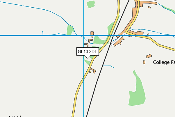 GL10 3DT map - OS VectorMap District (Ordnance Survey)