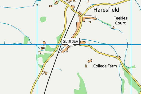 GL10 3EA map - OS VectorMap District (Ordnance Survey)