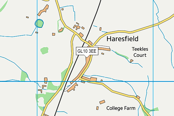 GL10 3EE map - OS VectorMap District (Ordnance Survey)