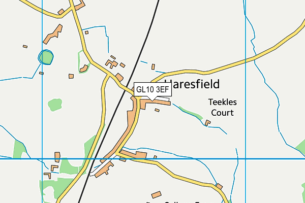 Haresfield Church of England Primary School map (GL10 3EF) - OS VectorMap District (Ordnance Survey)