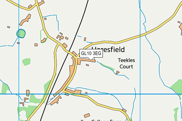 GL10 3EG map - OS VectorMap District (Ordnance Survey)