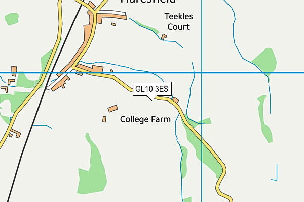 GL10 3ES map - OS VectorMap District (Ordnance Survey)