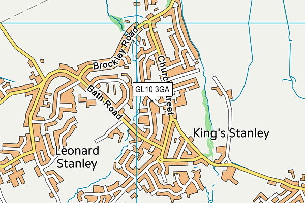 GL10 3GA map - OS VectorMap District (Ordnance Survey)