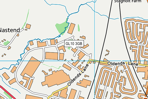GL10 3GB map - OS VectorMap District (Ordnance Survey)