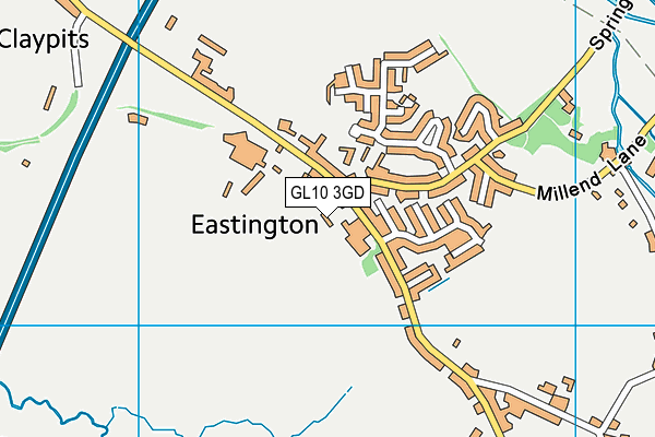 GL10 3GD map - OS VectorMap District (Ordnance Survey)