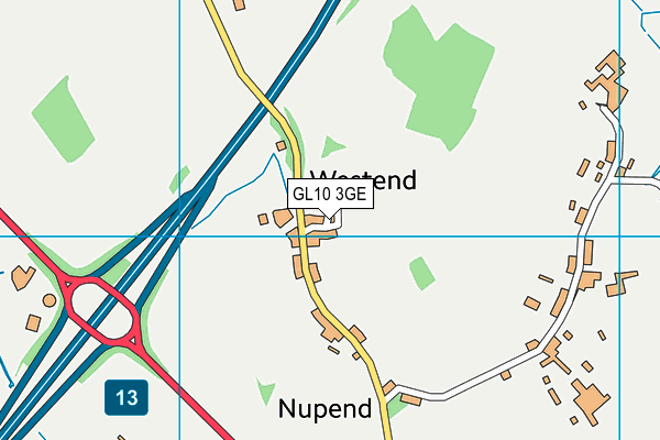 GL10 3GE map - OS VectorMap District (Ordnance Survey)