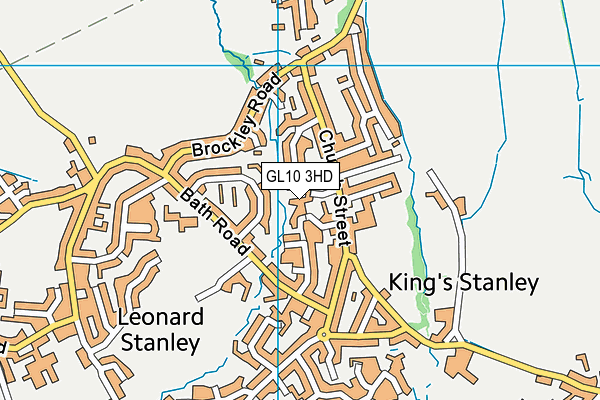 GL10 3HD map - OS VectorMap District (Ordnance Survey)