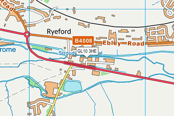 GL10 3HE map - OS VectorMap District (Ordnance Survey)