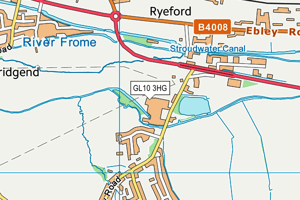 GL10 3HG map - OS VectorMap District (Ordnance Survey)