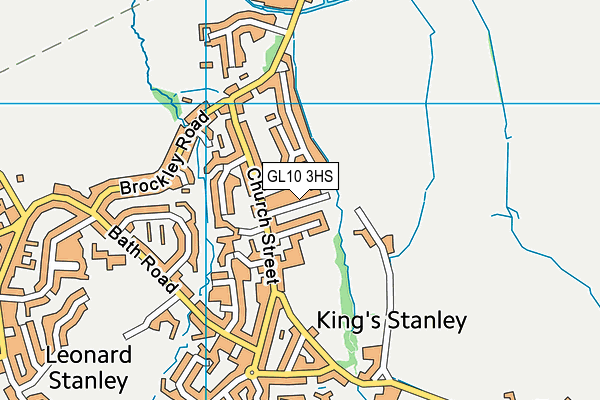 GL10 3HS map - OS VectorMap District (Ordnance Survey)