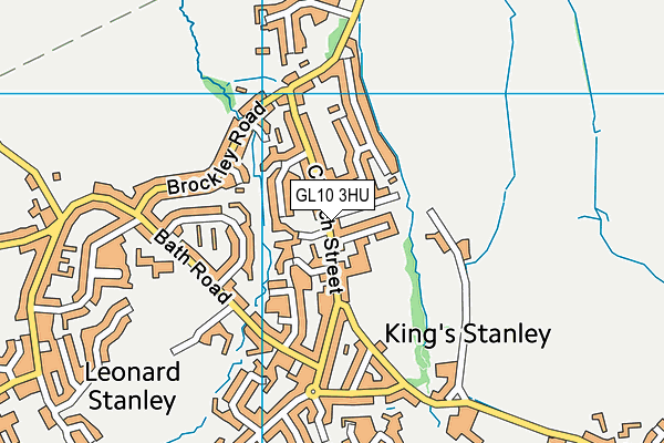 GL10 3HU map - OS VectorMap District (Ordnance Survey)