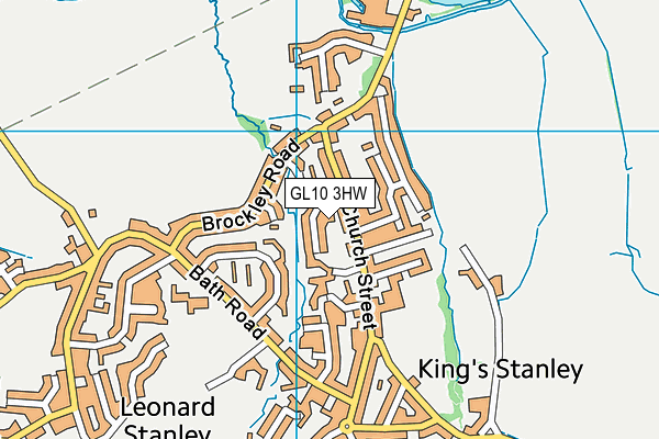 GL10 3HW map - OS VectorMap District (Ordnance Survey)