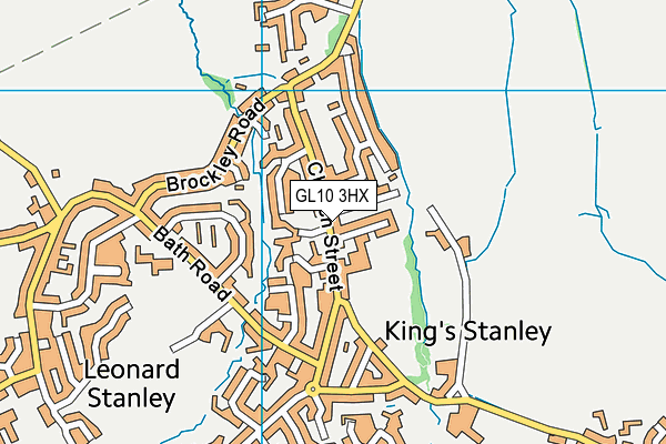 GL10 3HX map - OS VectorMap District (Ordnance Survey)