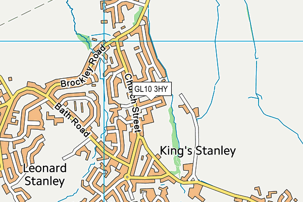 GL10 3HY map - OS VectorMap District (Ordnance Survey)