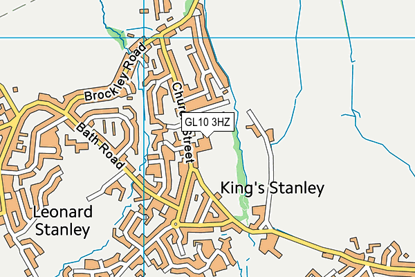GL10 3HZ map - OS VectorMap District (Ordnance Survey)