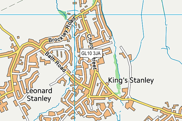 GL10 3JA map - OS VectorMap District (Ordnance Survey)