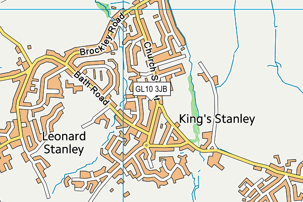 GL10 3JB map - OS VectorMap District (Ordnance Survey)