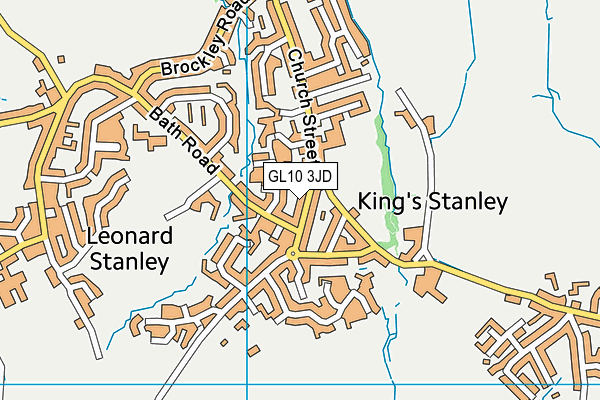 GL10 3JD map - OS VectorMap District (Ordnance Survey)