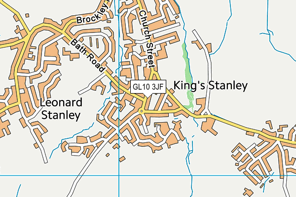 GL10 3JF map - OS VectorMap District (Ordnance Survey)