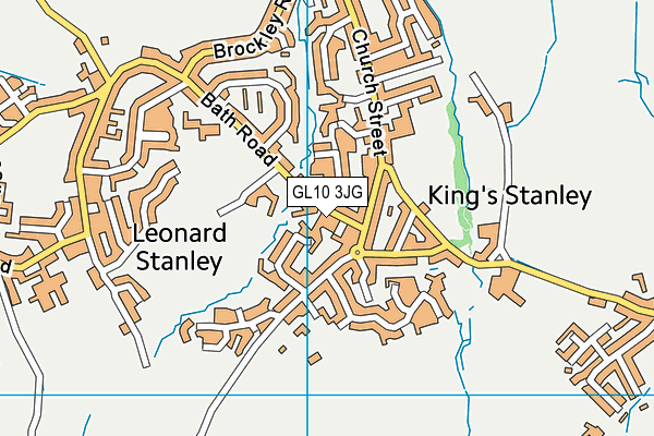 GL10 3JG map - OS VectorMap District (Ordnance Survey)