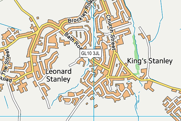 GL10 3JL map - OS VectorMap District (Ordnance Survey)