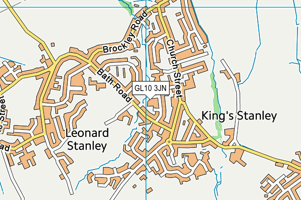 GL10 3JN map - OS VectorMap District (Ordnance Survey)