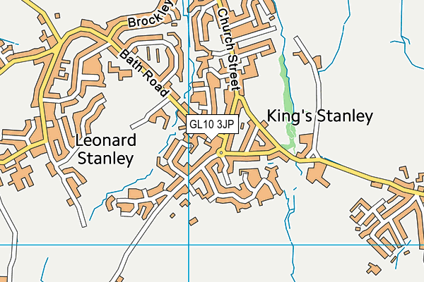 GL10 3JP map - OS VectorMap District (Ordnance Survey)