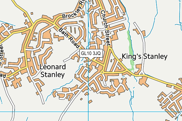 GL10 3JQ map - OS VectorMap District (Ordnance Survey)