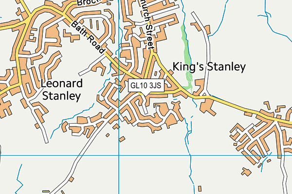 GL10 3JS map - OS VectorMap District (Ordnance Survey)