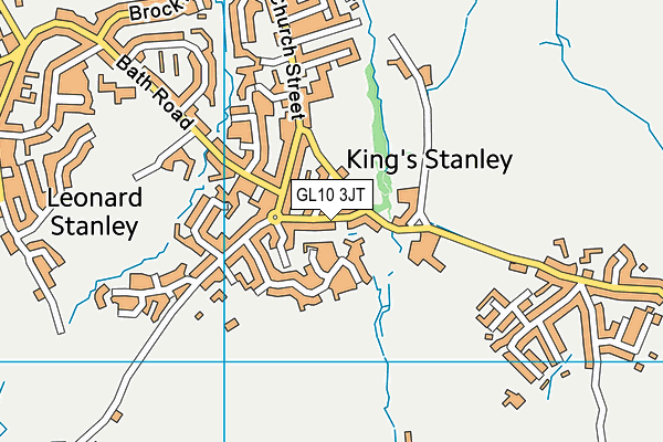 GL10 3JT map - OS VectorMap District (Ordnance Survey)