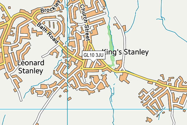 GL10 3JU map - OS VectorMap District (Ordnance Survey)