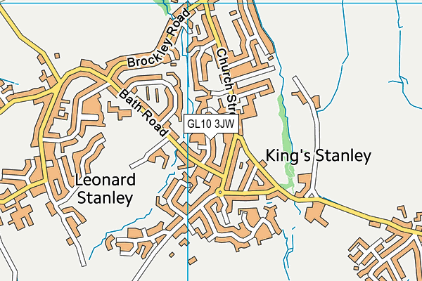 GL10 3JW map - OS VectorMap District (Ordnance Survey)